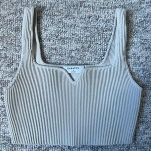 Aritzia Babaton square neck crop